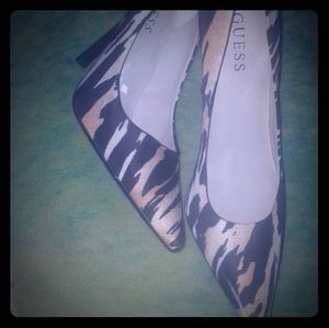 Guess 4" Zebra Stilettos